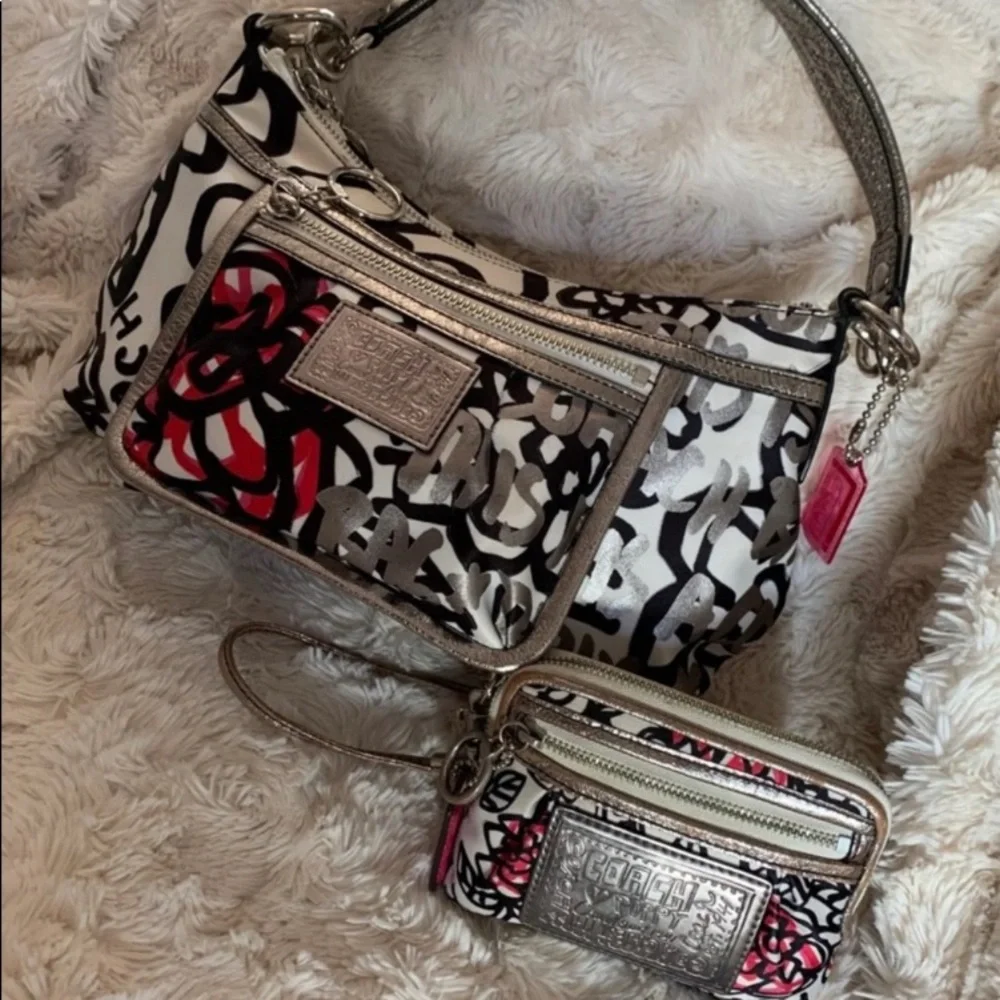 🥰COACH POPPY 2 pc SET🥰 vintage set ❤️‍🔥